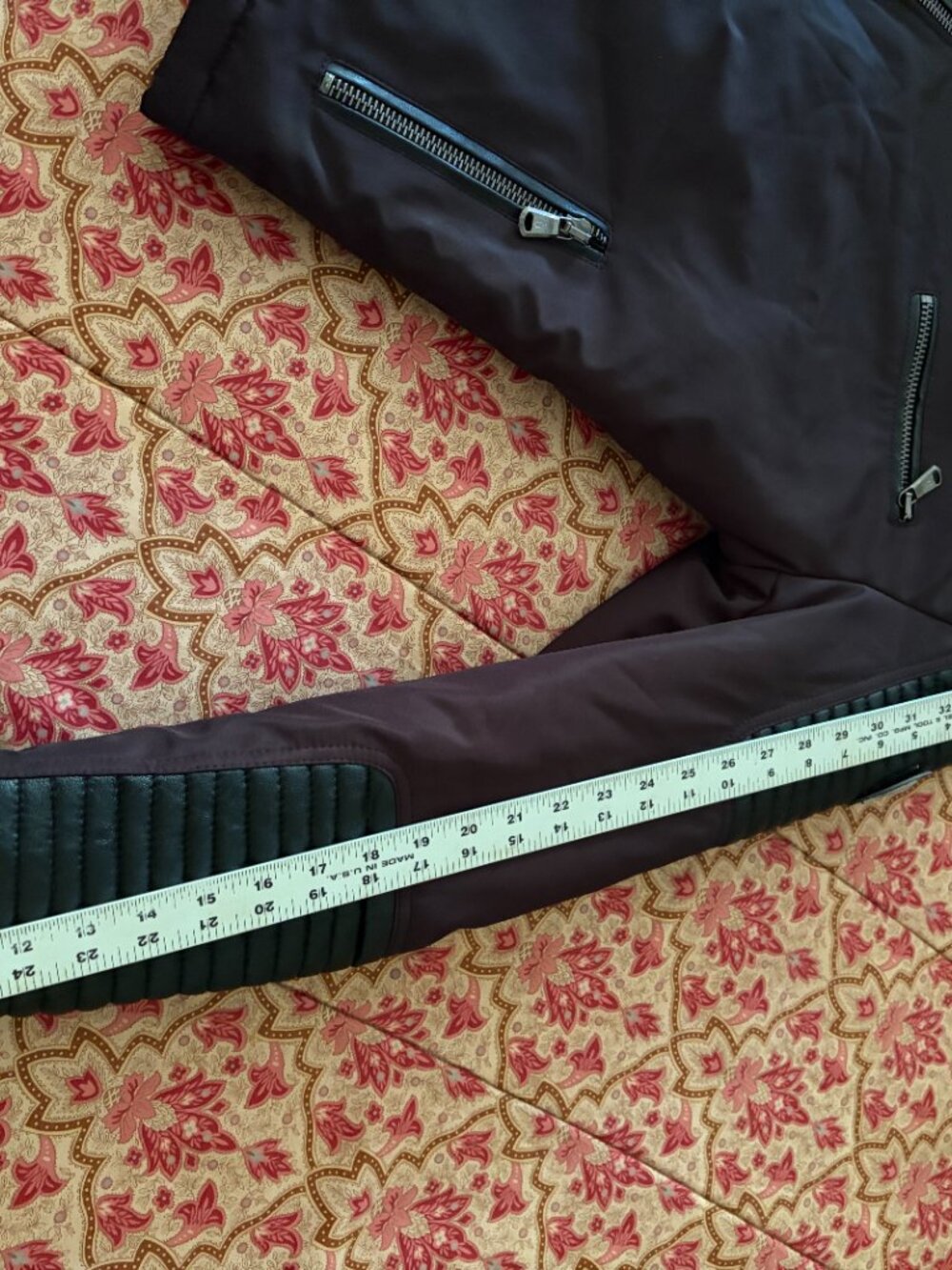 Ventiuno Biker Jacket Size Large Leather/Polyester Black - Picture 5 of 14